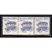 1897 1c Omnibus Very Fine MNH Dry Gum PNC 5/3 PA2238