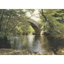 Ivelet Bridge Upper Swaledale Stunning Pedley Postcard
