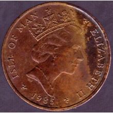 1985 AA Isle of Man 1 Penny Coin