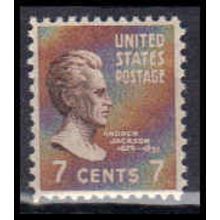812 7c Andrew Jackson Fine MNH B0195