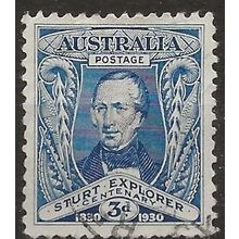 Australia 1930 SG118 3d Blue "River Murray" Fine Used ..