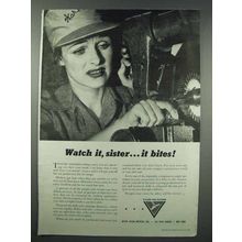 1943 Better Vision Institute Ad - Watch it, Sister