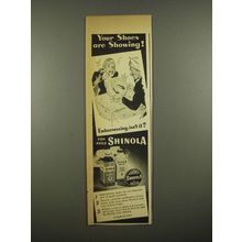 1948 Shinola Shoe Polish Ad - Your Shoes Are Showing