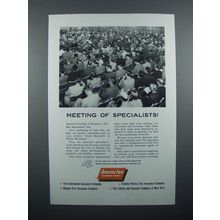 1956 America Fore Insurance Ad - Meeting of Specialists