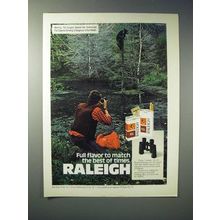 1975 Raleigh Cigarette Ad - Full Flavor to Match