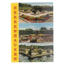 HERRENHAUSEN, HANNOVER, GERMANY used vintage postcard 1976 postmark =