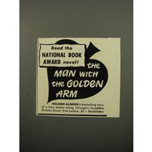 1950 Doubleday Book Ad - The Man with the Golden Arm by Nelson Algren