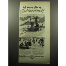 1951 Swiss National Tourist Office Advertisement - It's more fun in Switzerland!