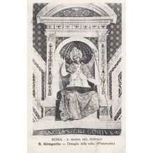 Rome Roma Maria Del Popolo De Saint Gregorio Old Italy Religious Postcard