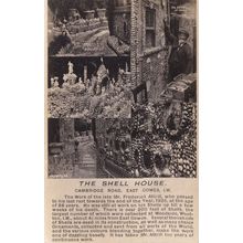 East Cowes Shell House Cambridge Road Old Real Photo Postcard
