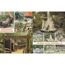 Buffalo Creek Blackgang Chine Nurseryland IOW 4x 1970s Postcard s