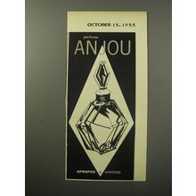 1955 Anjou Apropos Perfume Advertisement - Parfums Anjou