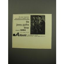 1957 Atlantic Records Advertisement - The Jimmy Giuffre Three