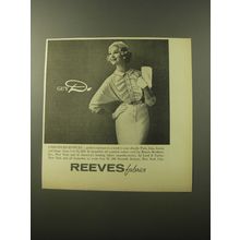 1960 Reeves Guy D Dress Advertisement - Unruffled Ruffles