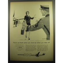 1960 Douglas DC-8 Jetliner Ad - As fresh when you land as when you take off