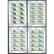 Moldova Dogs 4v Full Sheets 10 sets 2006 MNH SG#557-560