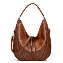 Women Crossbody Purse and Handbags Ladies Chic Shoulder Bags Brown