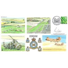 RAF Odiham Hampshire Station Map Paul Luker LTD TO 100 Hand Signed FDC
