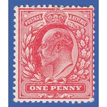 GB KEVII 1902 1d SCARLET SG219 GMM