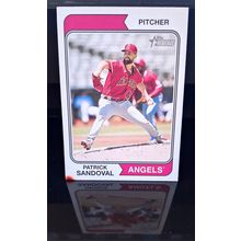 PATRICK SANDOVAL 2023 TOPPS HERITAGE BASEBALL CARD #198