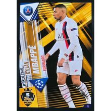 Topps Match Attax 101 Club Hero No. S5 Kylian Mbappe World Star Sticker Card