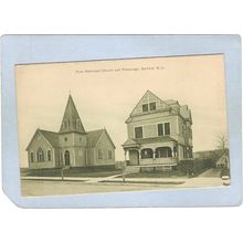 New Jersey Garfield First Reformed Church & Parsonage Street Scene~3140
