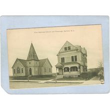 New Jersey Garfield First Reformed Church & Parsonage Street Scene~3140