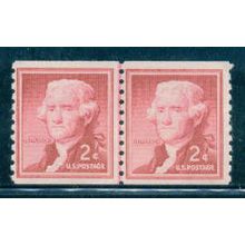 1055 2c Thomas Jefferson Just Clears MNH CLP W0003