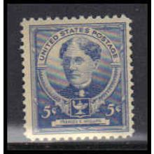 872 5c Frances Willard Fine MNH KA3278