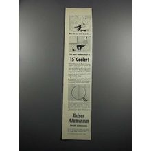 1950 Kaiser Aluminum Shade Screening Ad - Sun Sizzle