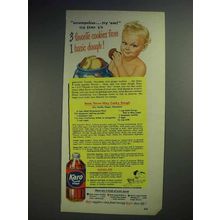 1950 Karo Syrup Ad - Three-way Cooky Dough - Karo Kid
