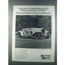 1981 American Mutual Ad - Reconditioning 1932 Auburn