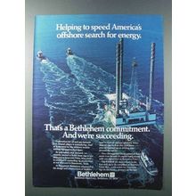 1981 Bethlehem Steel Ad - Offshore Search for Energy