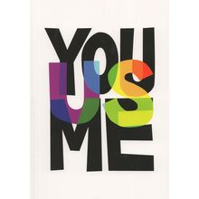 You Us & Me Human Rights Equality LGBT Anti Racism Postcard