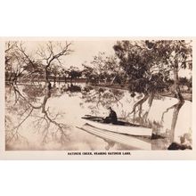 Natimuk Creek Lake West Victoria Australia Old RPC Postcard