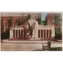War Memorial Garden Of Remembrance Lancaster Old Postcard
