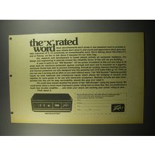 1974 Peavey 800 Booster Advertisement - The X rated word