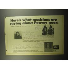 1974 Peavey Music Gear Ad - Here's what musicians are saying about Peavey gear