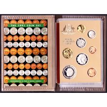 1991 Australia Proof Coin Set 25 Years of Decimal Currency