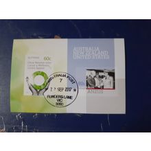 2017 imperforated minisheet, flinders lane postmark australia CTO