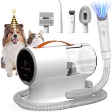 AIRROBO Dog Grooming Vacuum, Dog Grooming Kit,12000Pa Strong Pet Vacuum, 2L Larg