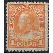 Canada 1923 SG255 $1 Brown-Orange Fine Used .. ..