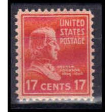 822 17c Andrew Johnson Fine MNH B0912
