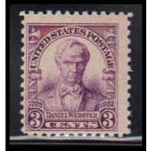 725 3c Daniel Webster Barely Clears MNH O3657