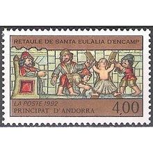 Andorre Français 1992 Michel 443 Neuf ** Cote (2008) 2.70 € Retable