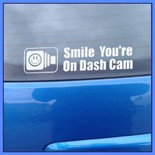 Smile You’re on Dash Cam – Vinyl Car Decal / Bumper Sticker