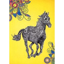 Golden Gallop - Tree Free Greeting Card - 14865