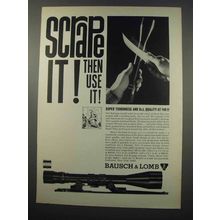1965 Bausch & Lomb Scopes Ad - Scrape It!