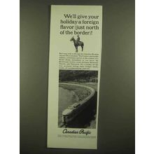 1965 Canadian Pacific Railroad Ad - A Foreign Flavor