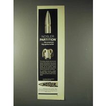 1973 Nosler Partition Bullet Ad - Premium Big Game